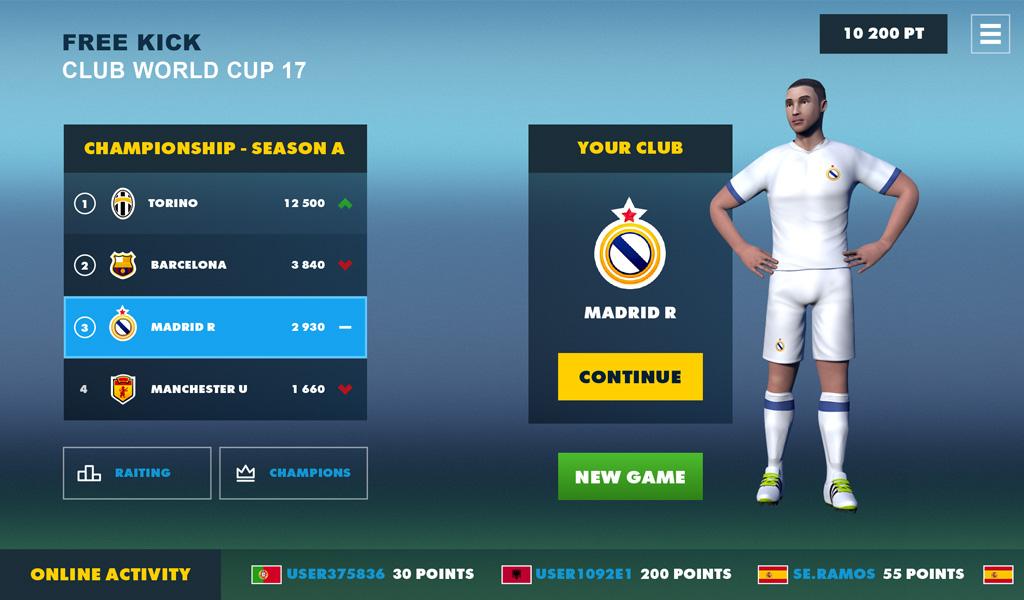 Free Kick Club World Cup 17 1.0.3. Скриншот 15