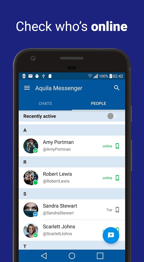 Aquila Messenger 1.0.6. Скриншот 3