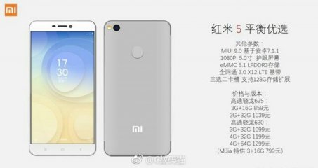Xiaomi Redmi 5 получит версию с 4 ГБ оперативки