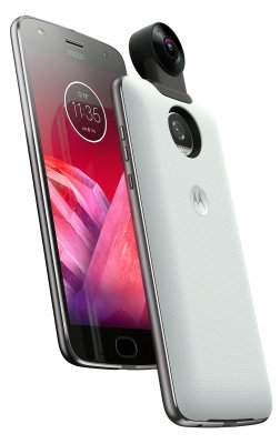 Представлен Moto Z2 Force с двойной камерой и модулем Camera 360