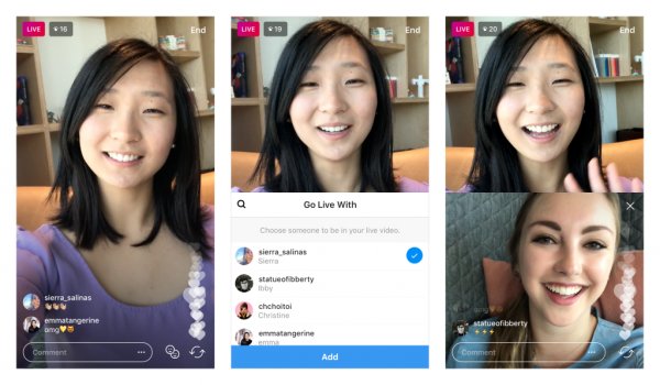 Instagram* добавит поддержку гостей для трансляций