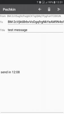 Bitmessage-клиент Pechkin вышел на Android