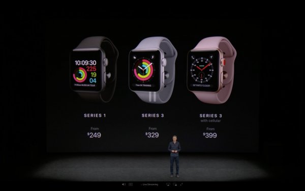 Apple представила Watch 3 — умные часы с LTE