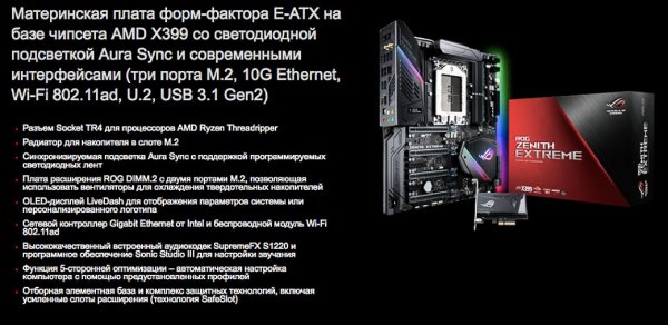 Ready for Ryzen: ROG представил материнские платы под процессоры Threadripper