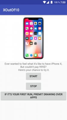 Новая программа для Android имитирует дисплей iPhone X