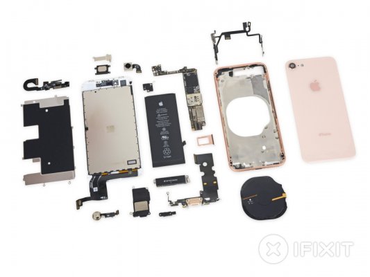 iFixit: заднее стекло iPhone 8 обойдется дороже экрана