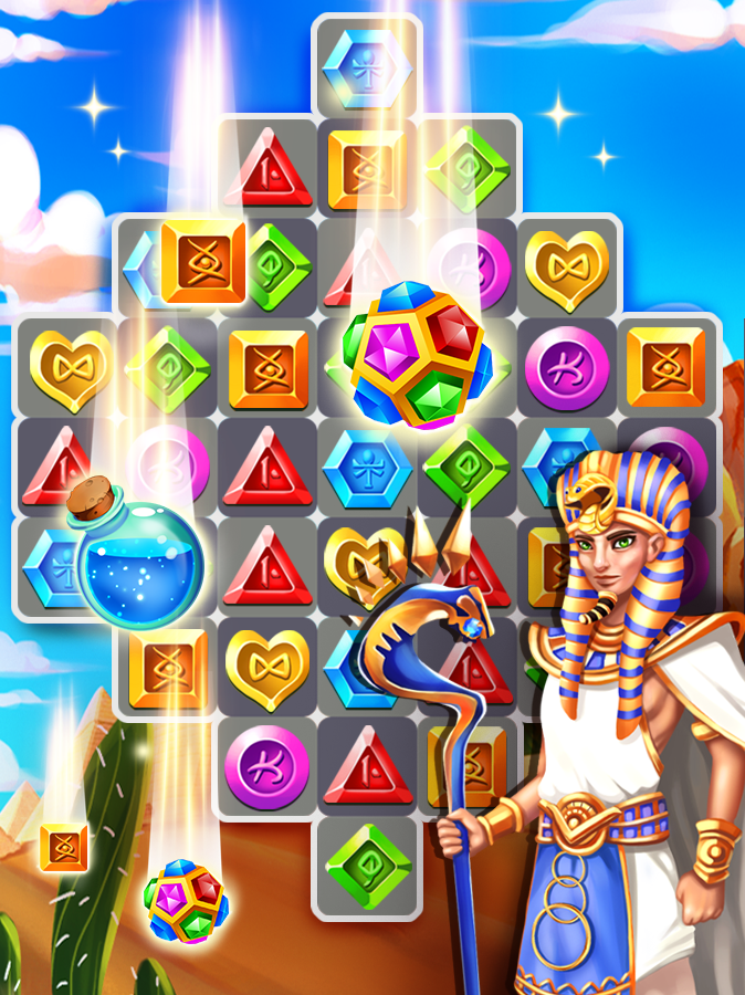Pharaoh Jewel Crush 1.4. Скриншот 1