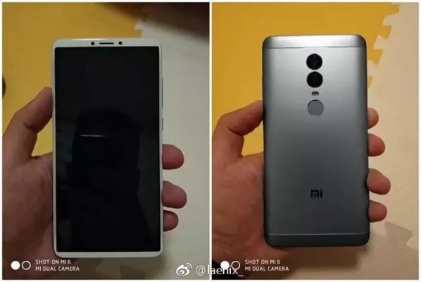 Фотографии Xiaomi Redmi Note 5 показали безрамочный экран