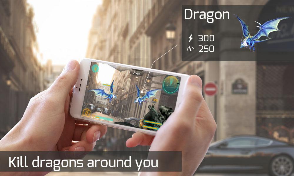 Hero Of Combat: AR Dragon Shooter Free FPS Games 1.008. Скриншот 1