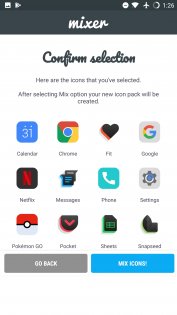 Icon Pack Mixer позволяет создавать собственные наборы иконок