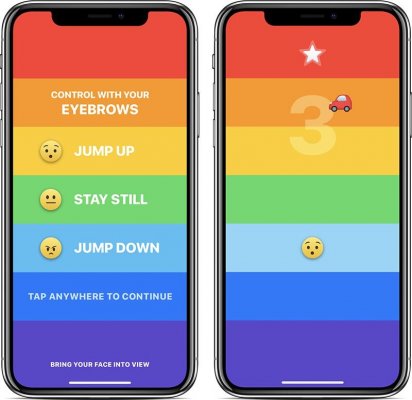Rainbrow — игра для iPhone, где надо управлять бровями