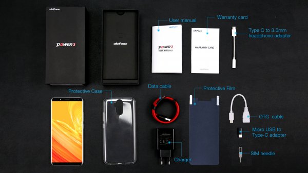 Монстр с батареей на 6 080 мАч Ulefone Power 3 появился в продажe