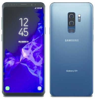 Galaxy S9+ в цвете Coral Blue показался на рендерах