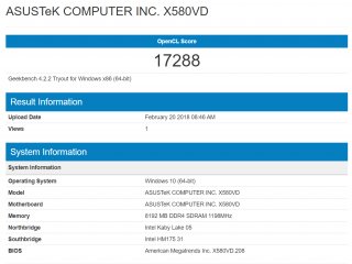 Обзор ASUS VivoBook Pro N580VD — Железо и производительность. 11