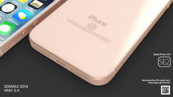 Дизайнер создал трёхмерную модель iPhone SE 2 на основе слухов