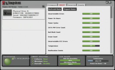 Обзор твердотельного накопителя Kingston A400 480 Gb — Особенности конструкции. 4