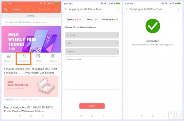 Начинается тестирование Android Oreo для Xiaomi Mi 5, Mi MIX и Mi Note 2