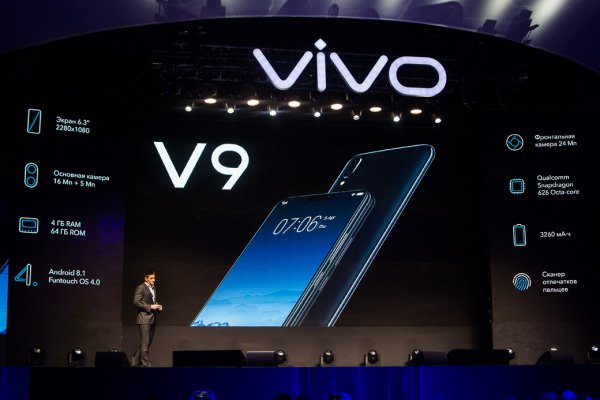 Vivo представили на российском рынке новый смартфон V9