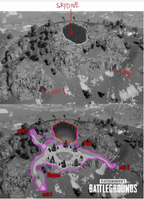 Новая карта PUBG обзавелась пещерой