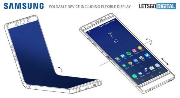 Появились подробности о складном смартфоне Samsung Galaxy X