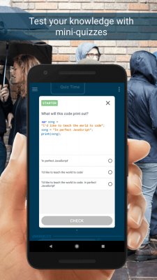 Мобильное приложение от Google научит кодировать на JavaScript