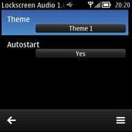 Lockscreen Audio Beta 1.3. Скриншот 1