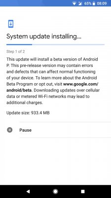 Первые скриншоты Android P DP2