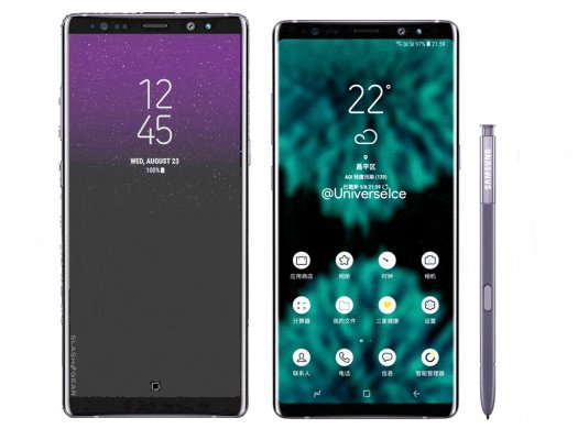 Появился рендер Galaxy Note 9