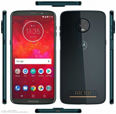 Moto Z3 получит сканер отпечатков пальцев в кнопке разблокировки