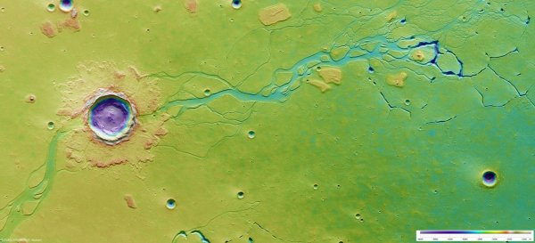 Космический аппарат Mars Express показал потрясающие снимки Марса