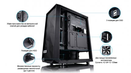Обзор корпуса Fractal Design Meshify C TG Black — Подведем итоги. 2