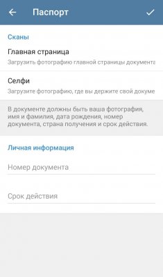 В Telegram для Android появился «паспорт»