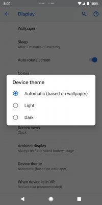 Вышла Android P DP4: изменённый стиль иконок и ручное переключение темы