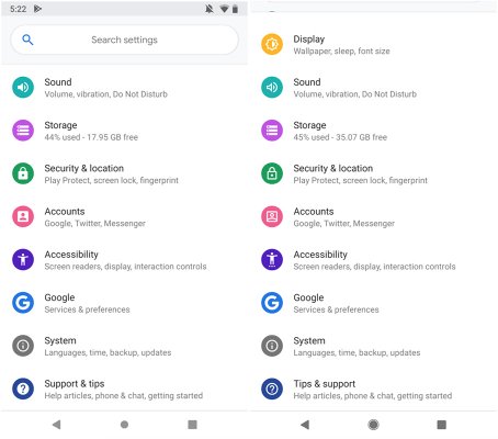 Вышла Android P DP4: изменённый стиль иконок и ручное переключение темы