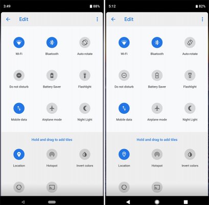 Вышла Android P DP4: изменённый стиль иконок и ручное переключение темы