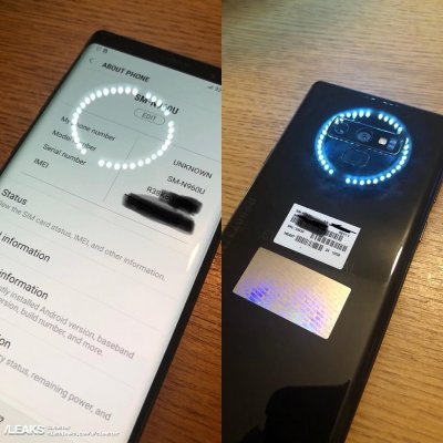 Galaxy Note 9 снова слили в сеть: живые снимки и подробности о батарее