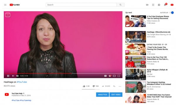 Веб-плеер YouTube научился подстраиваться под вертикальные видео