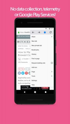 Браузер Waterfox для Android на основе Firefox и Tor стал ещё защищённее
