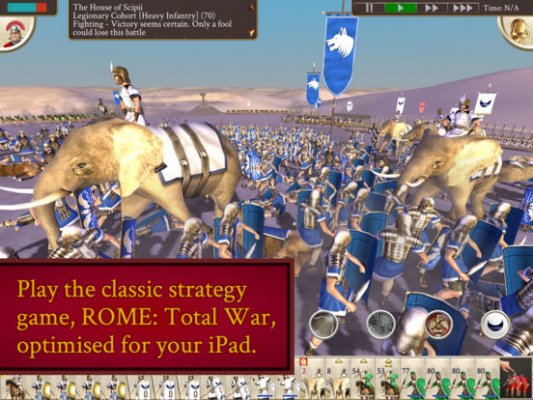 Культовая стратегия ROME: Total War теперь доступна на iPhone