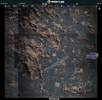 Полную карту Assassin’s Creed Odyssey слили в сеть