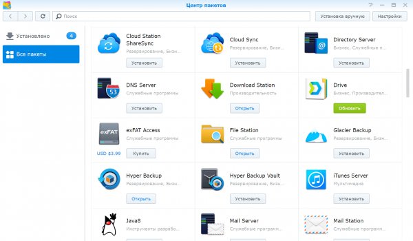 Обзор Synology DiskStation DS418j — Ваш личный Trashbox — Операционная система DSM. 7