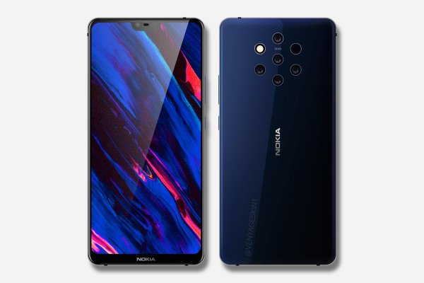 Nokia 9 с пятью камерами показался на фото в живую