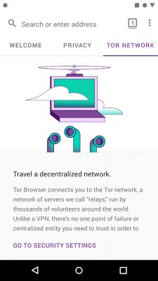 Защищённый браузер Tor вышел на Android