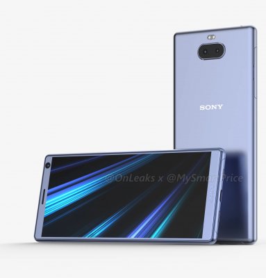 Появились рендеры Sony Xperia XA3 в безрамочном дизайне