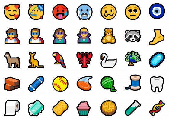 Обзор обновления Windows 10 October 2018 Update — Новые смайлики Emoji. 1