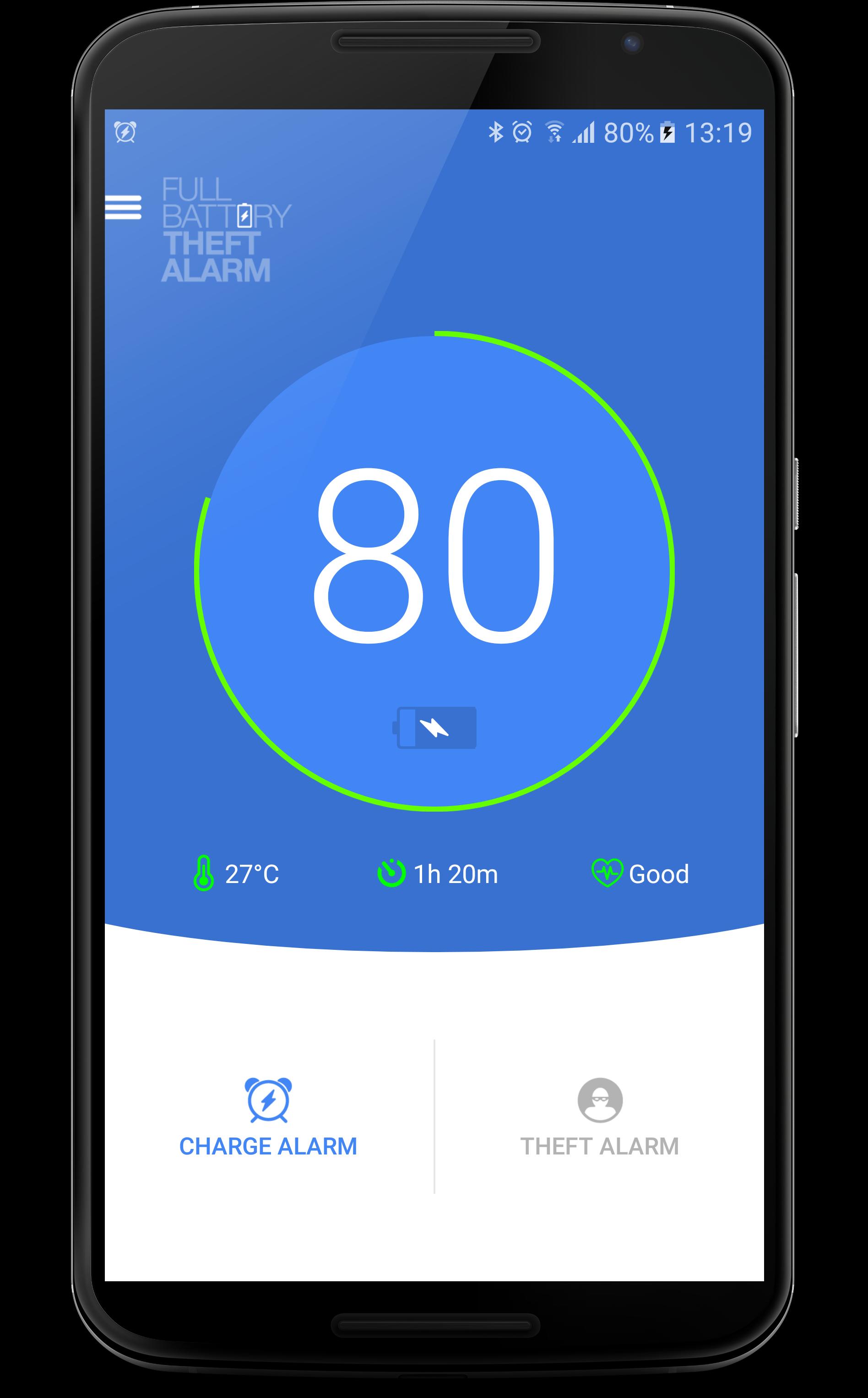 Скачать Full Battery & Theft Alarm 6.1.2 для Android