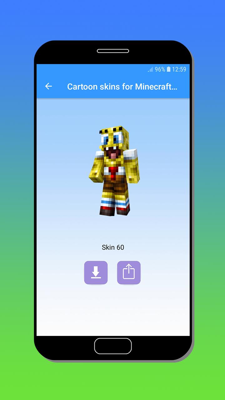 Скачать Скины из мультиков для Майнкрафт MCPE 4.0 для Android