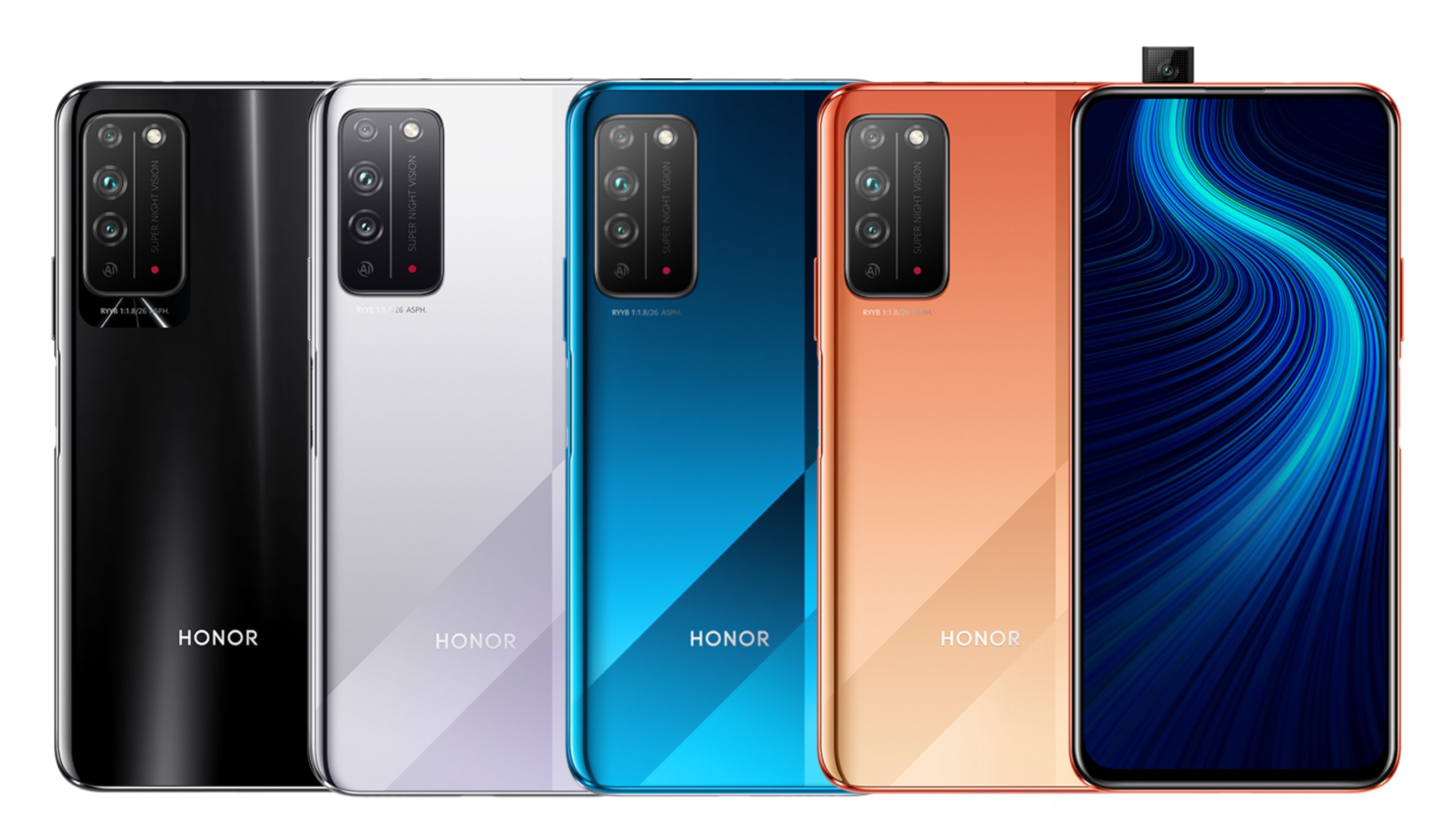 Представлен HONOR X10 с экраном 90 Гц и выдвижной камерой