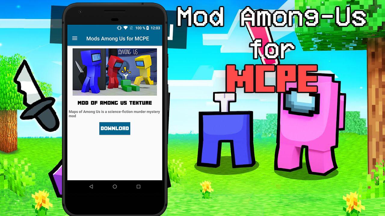 Скачать Mod of Among Us for Minecraft PE 1.01 для Android