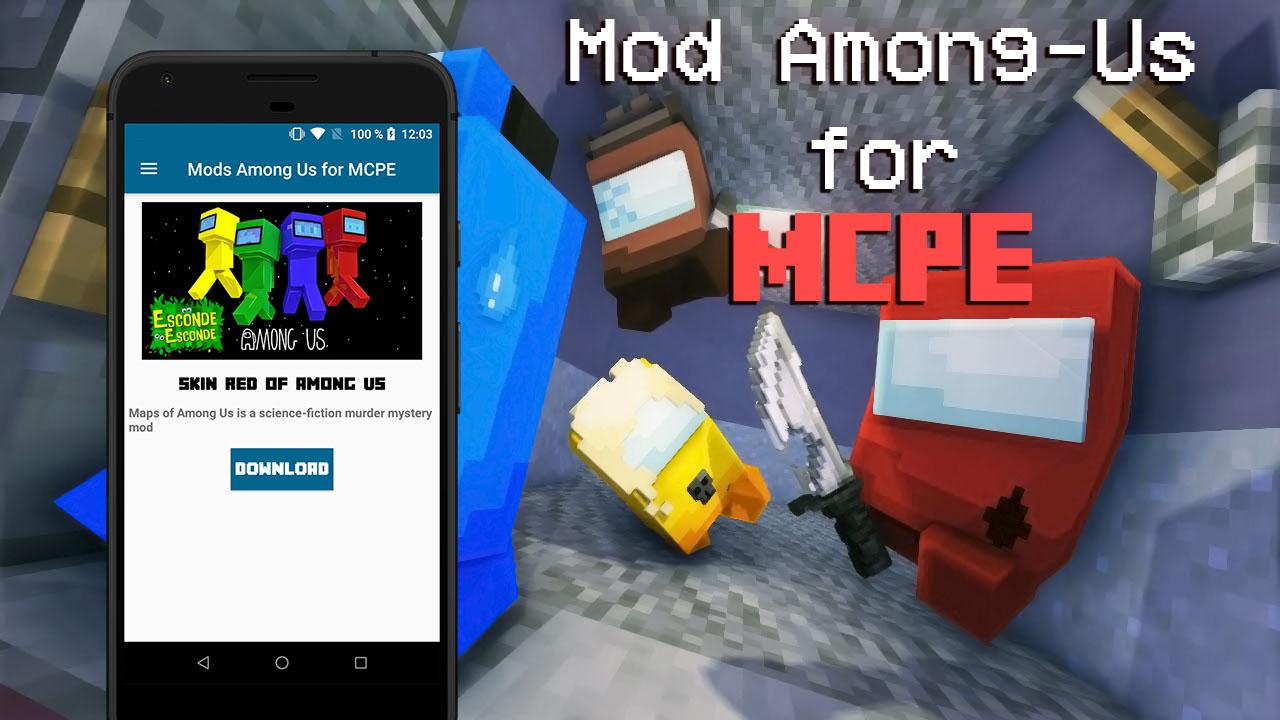 Скачать Mod of Among Us for Minecraft PE 1.01 для Android